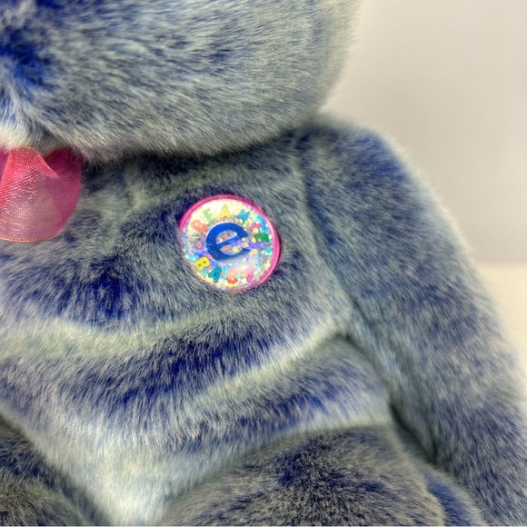 TY Beanie Buddies Collection Bear Periwinkle Plush 2001 (Large) - Picture 4 of 11